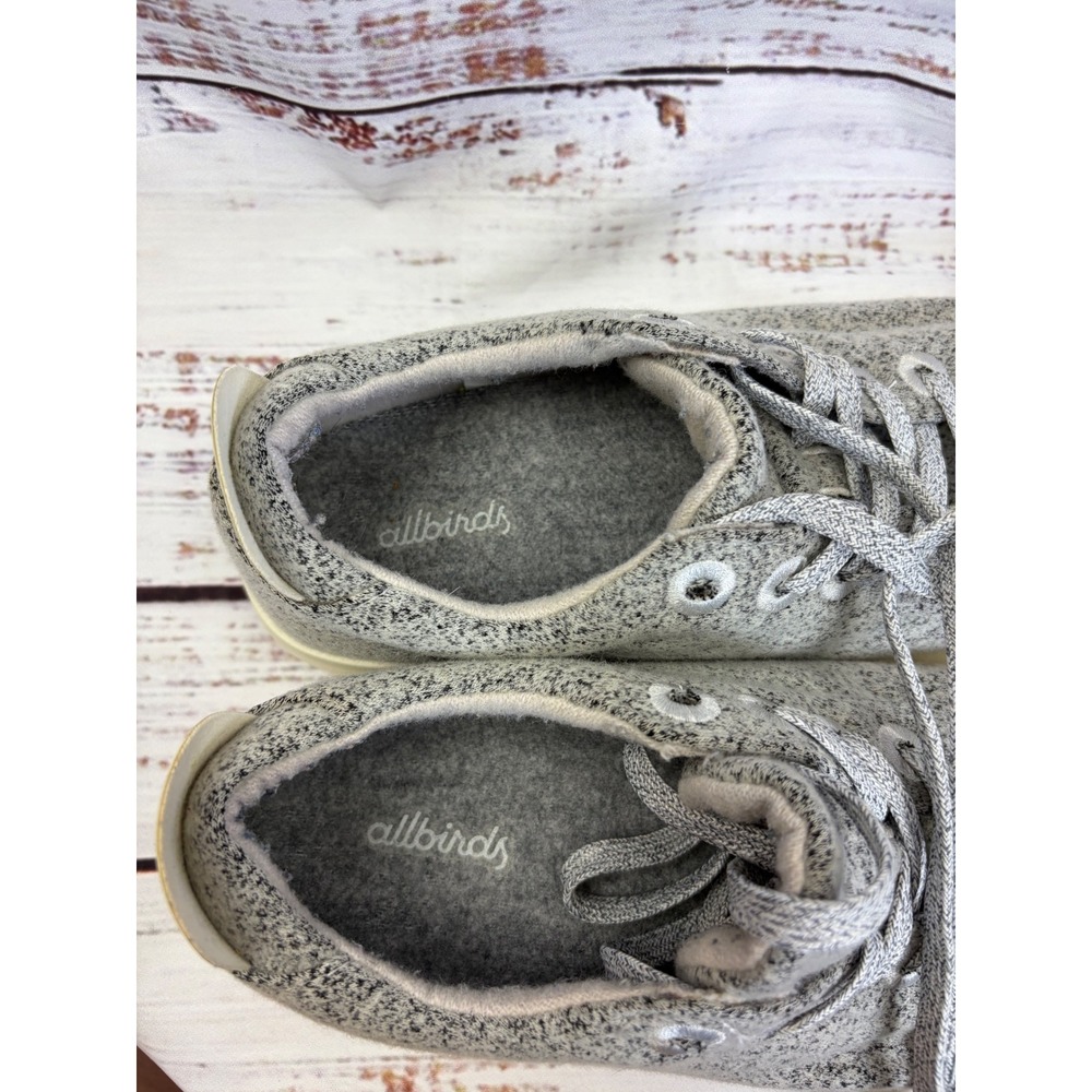 Allbirds Wool Pipers Womens Grey Marl Low Top Sustainable Sneakers size 9 - Picture 10 of 12